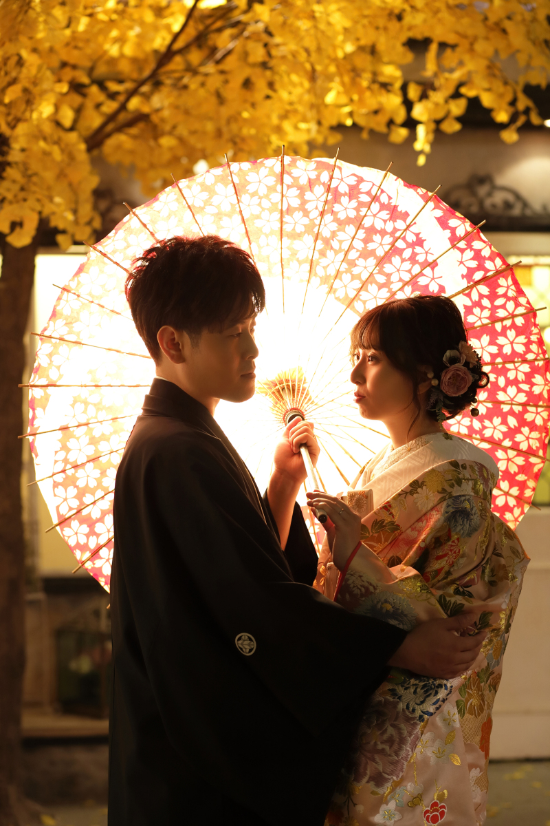 ふんわりシルエット写真。