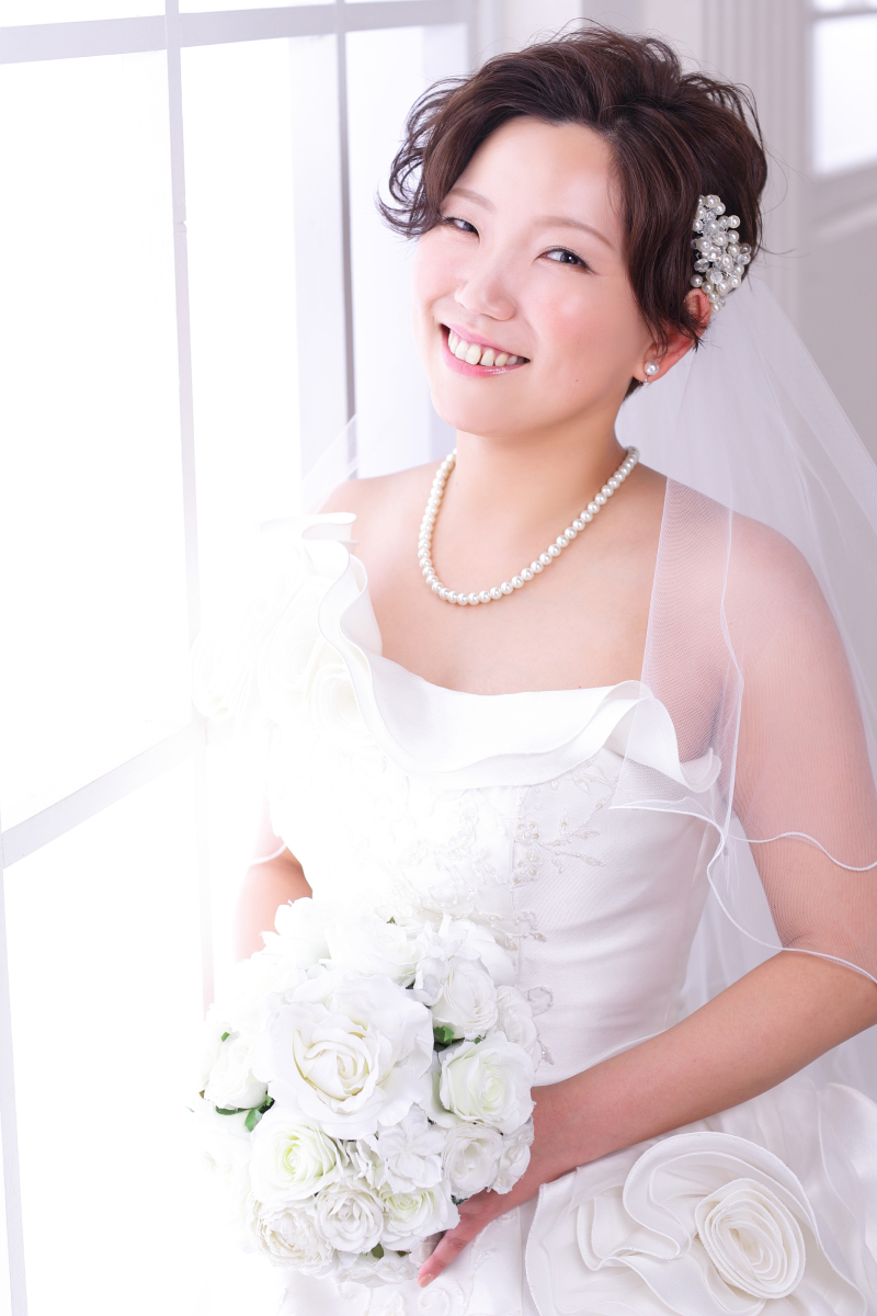 ウェディングドレスでも一枚！