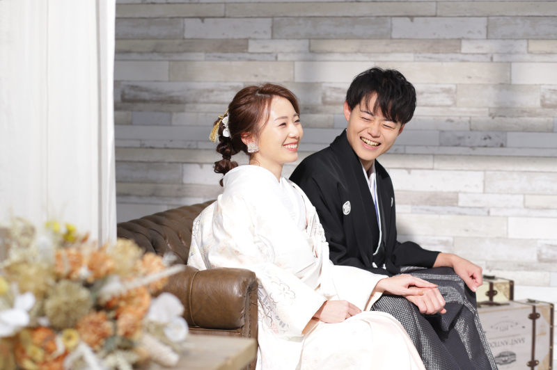 お2人の表情をいかして