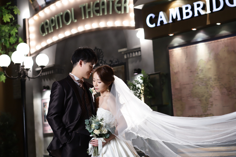 ベールもつかって。