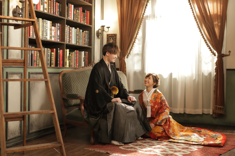 お2人の自然な表情を残して。