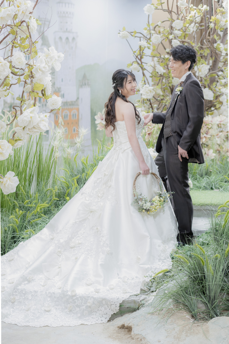 リングブーケでアクセント