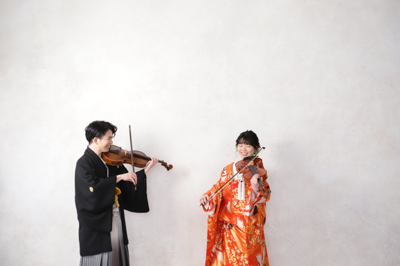 演奏しながら♪