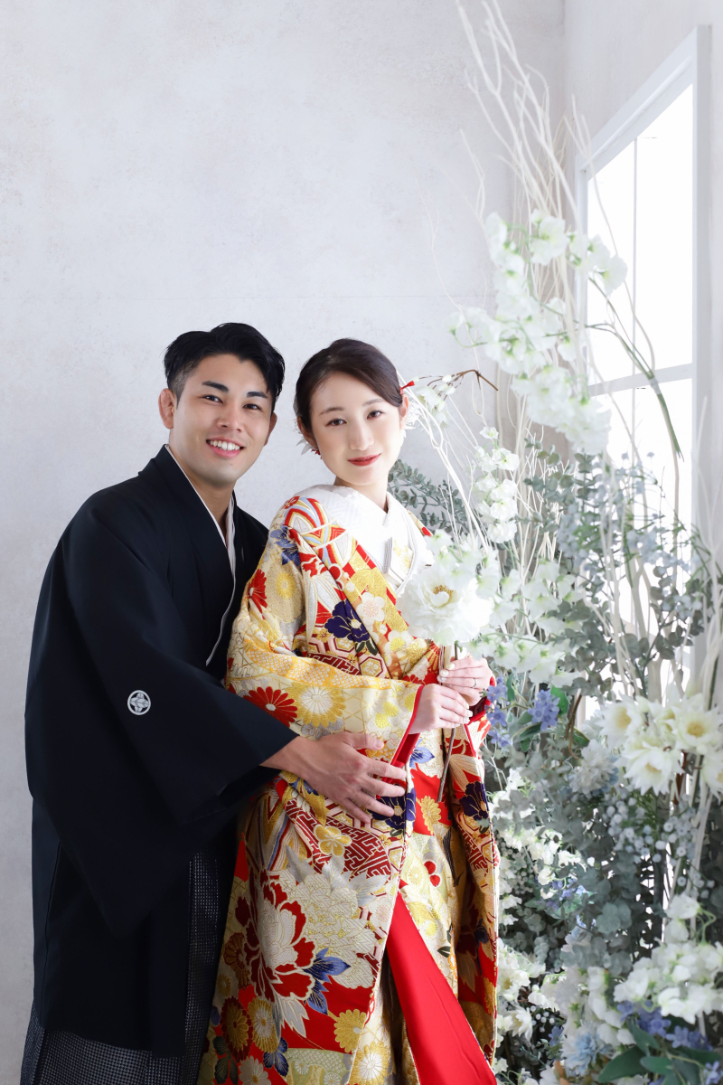 華やかなおふたりを引き立たせるシーンは