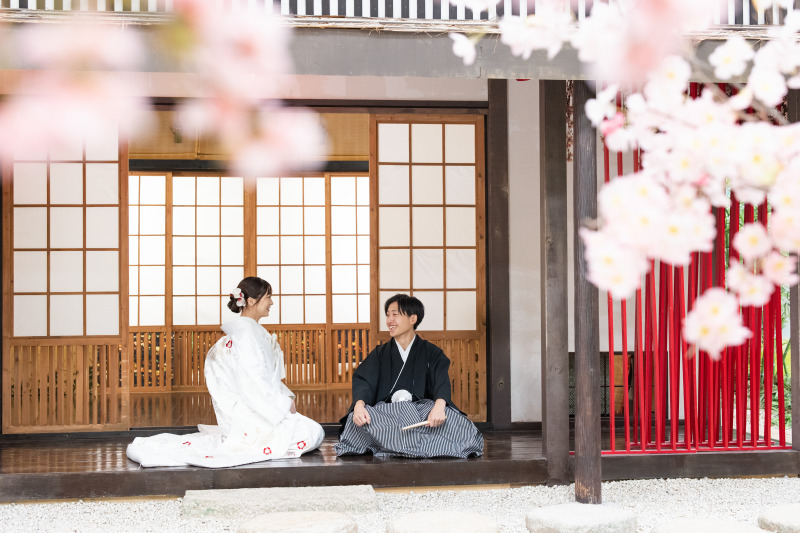 和装スタイルでは桜の登場