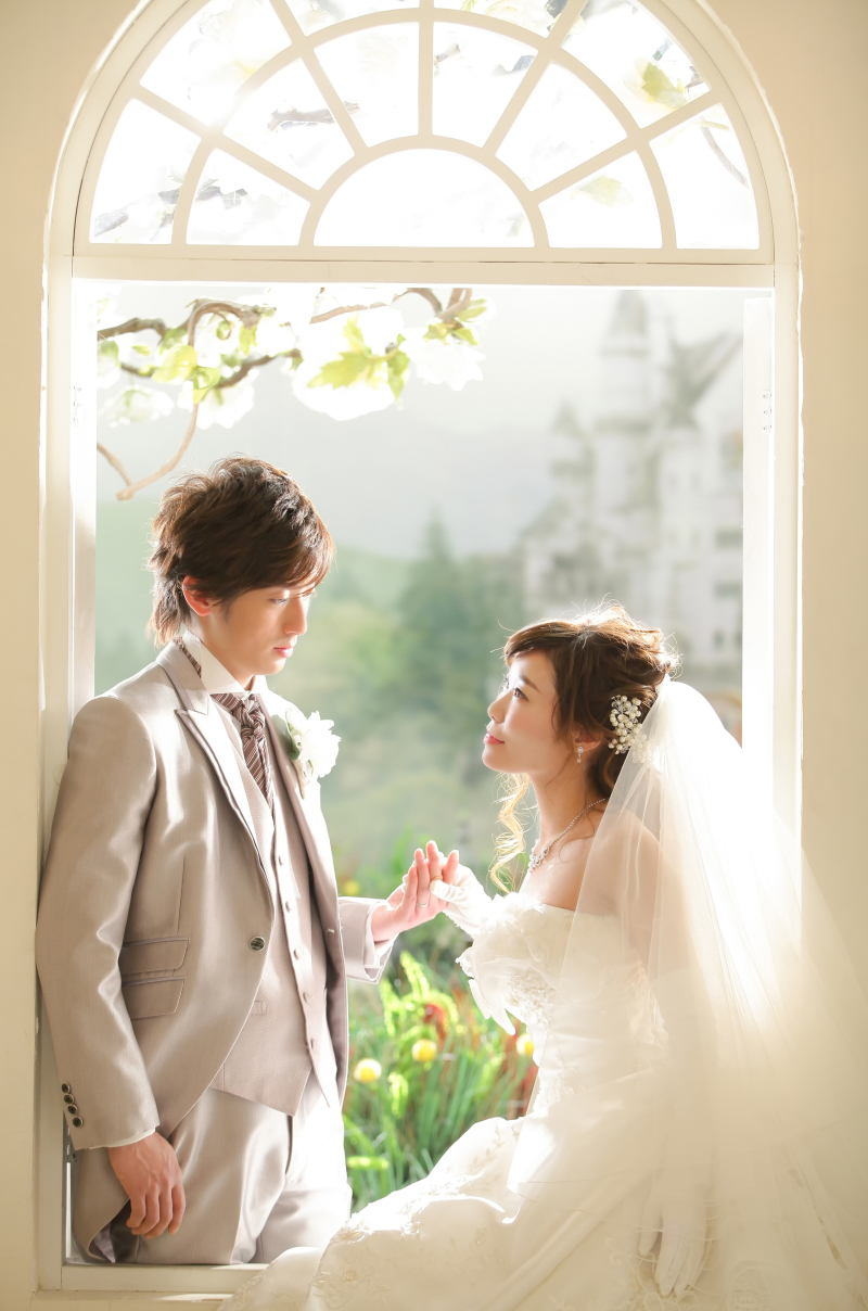 お城をバックに･･･