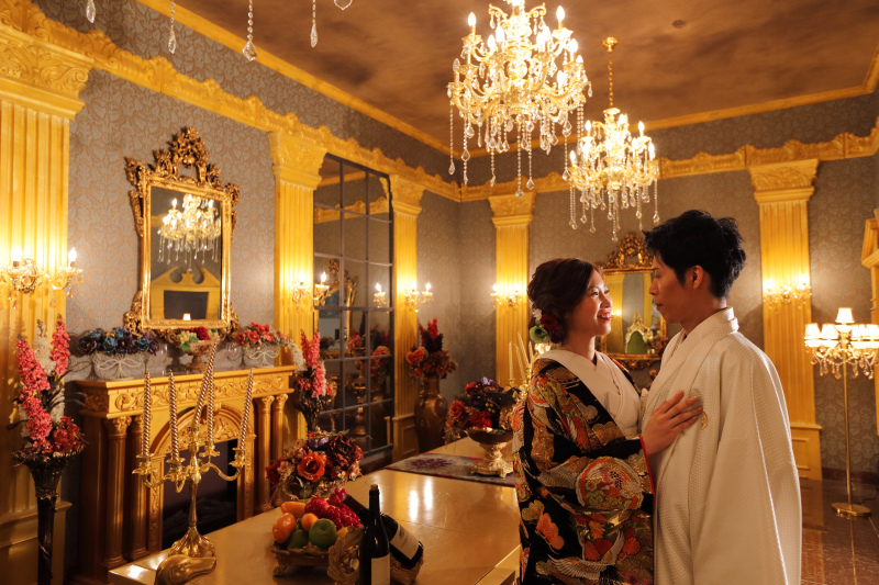 晩餐にて和装撮影!