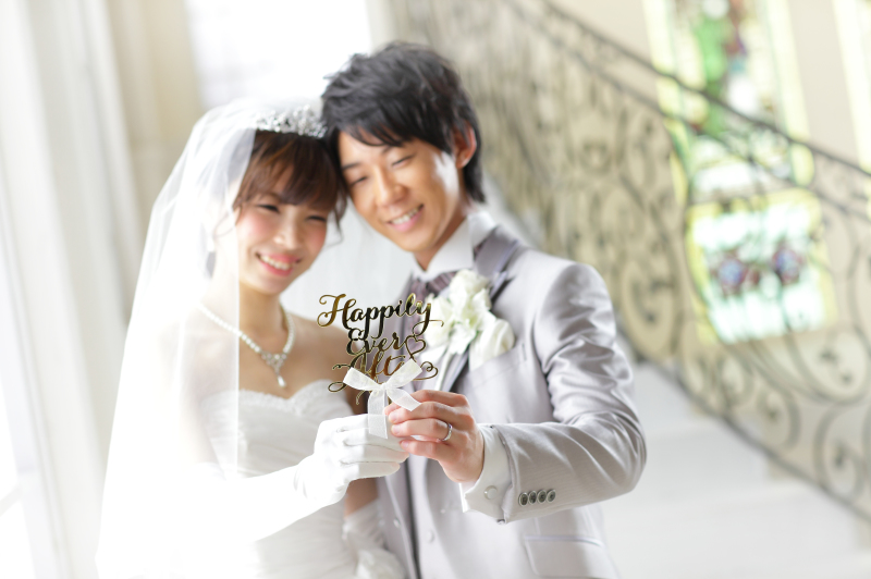 お洒落なプロップス越しの二人･･･♪