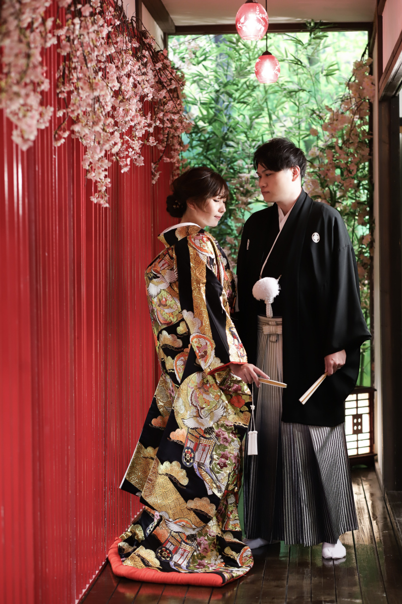 着物の柄ゆきを生かして。