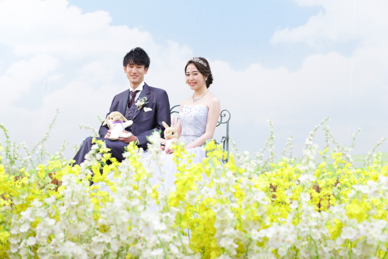 お花に囲まれて⚘