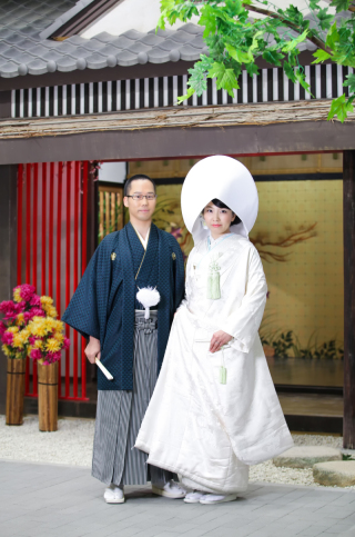 白無垢×カラードレス