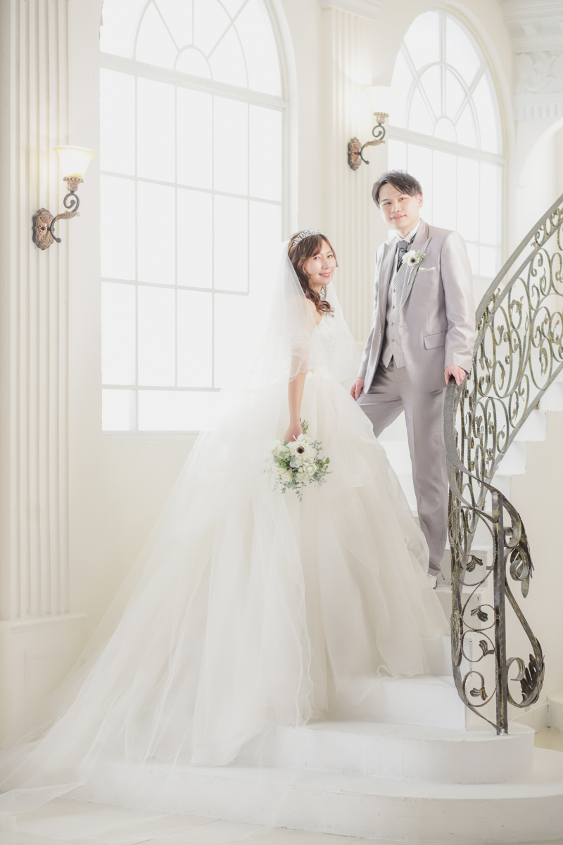 ドレスを生かして。