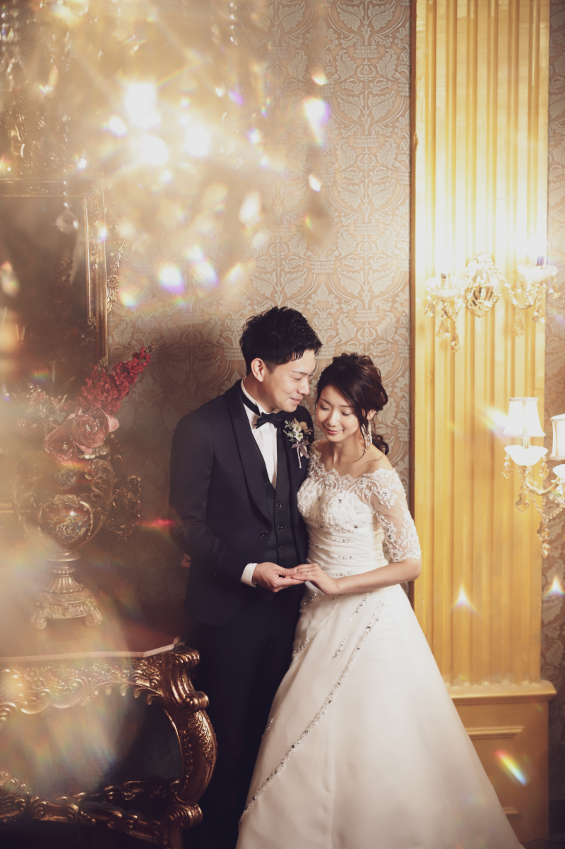 晩餐は装飾も生かして撮影できます