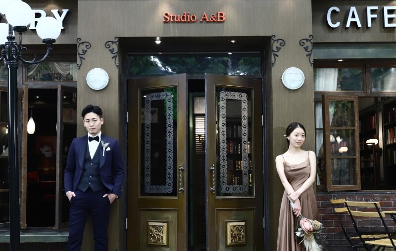 海外の街並みで