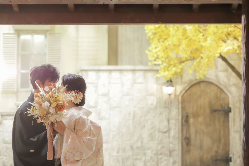 銀杏のある街角は昼夜変えることも可