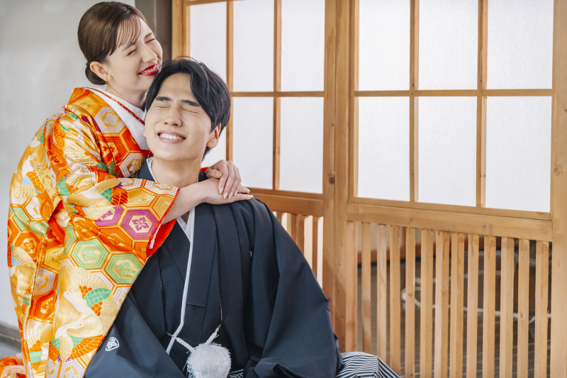 【土日祝追加料0円】和装洋装2着>>組み合わせ自由!美肌レタッチ付きデータ80カット込