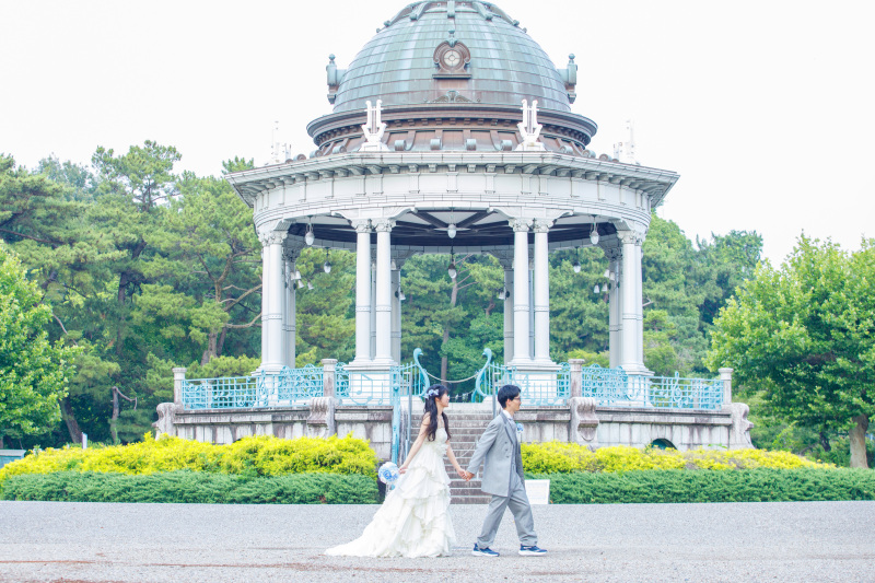 【鶴舞公園】洋装1着+100カットデータ付きロケーション&スタジオフォトプラン