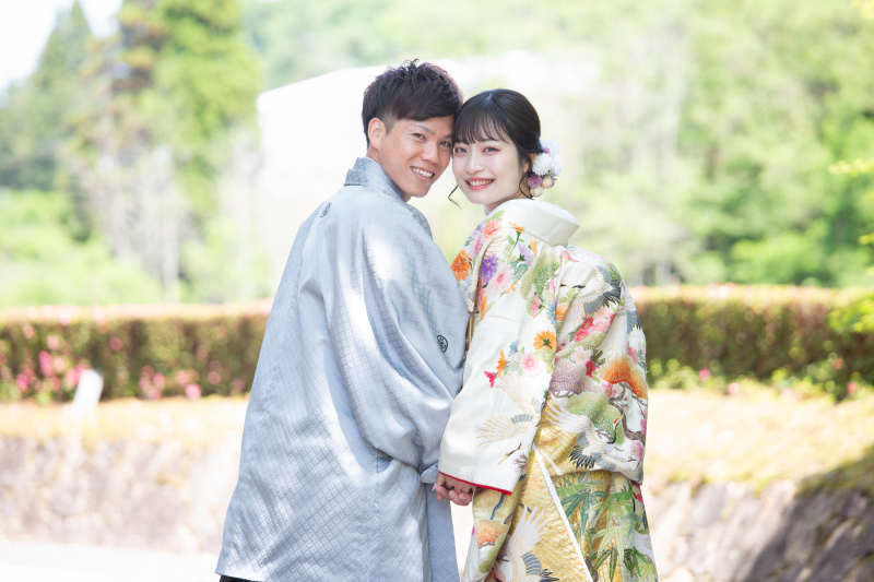 和装×新緑×お寺