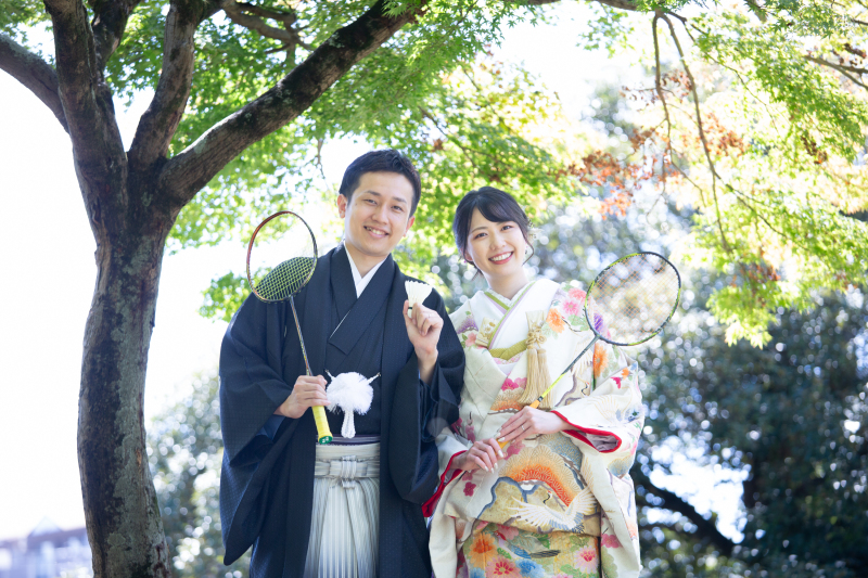 最後はバトミントン