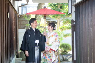 色打掛で美濃市へ