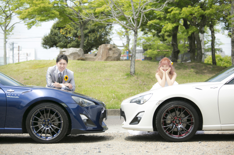 大好きな車と一緒に撮影を♪