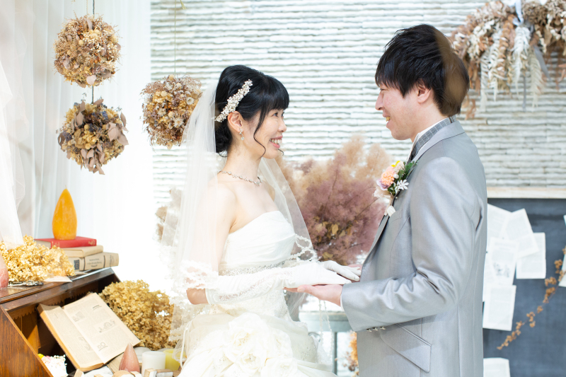 見つめ合いショット