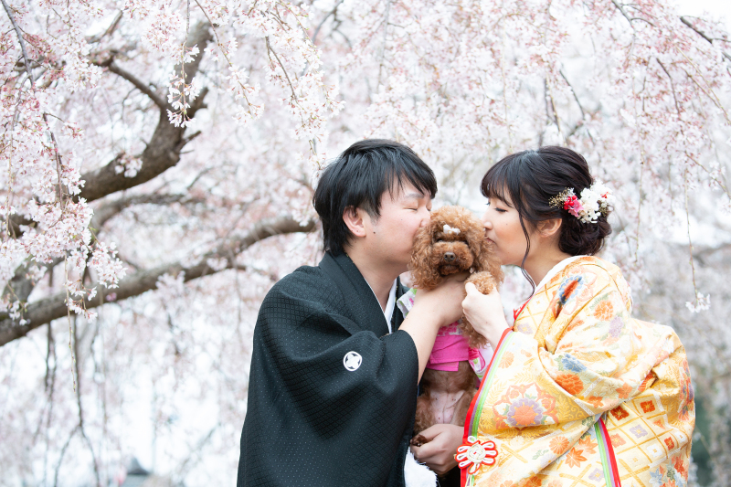 大好きな愛犬と一緒に