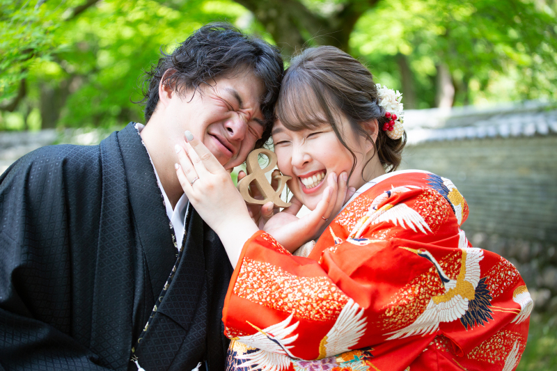 最後は仲良くお顔を寄せ合って