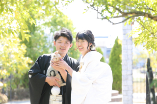 【和装1点】ねこちゃんと一緒にフォトウエディング♪