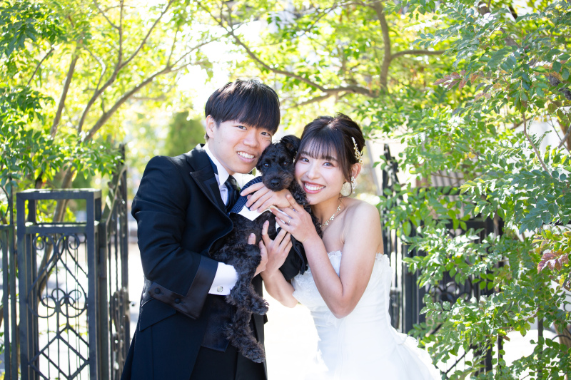 最後はもちろんワンちゃんと