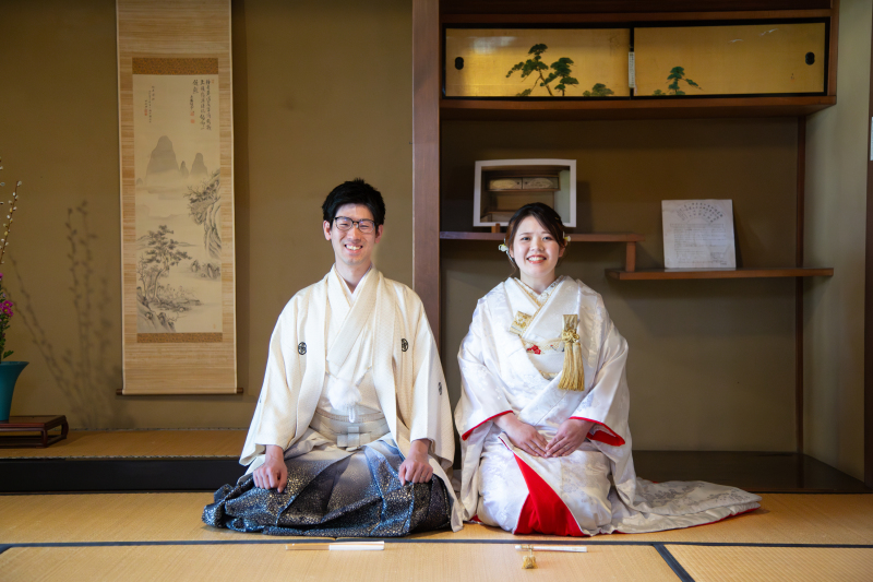 和室で座りショット