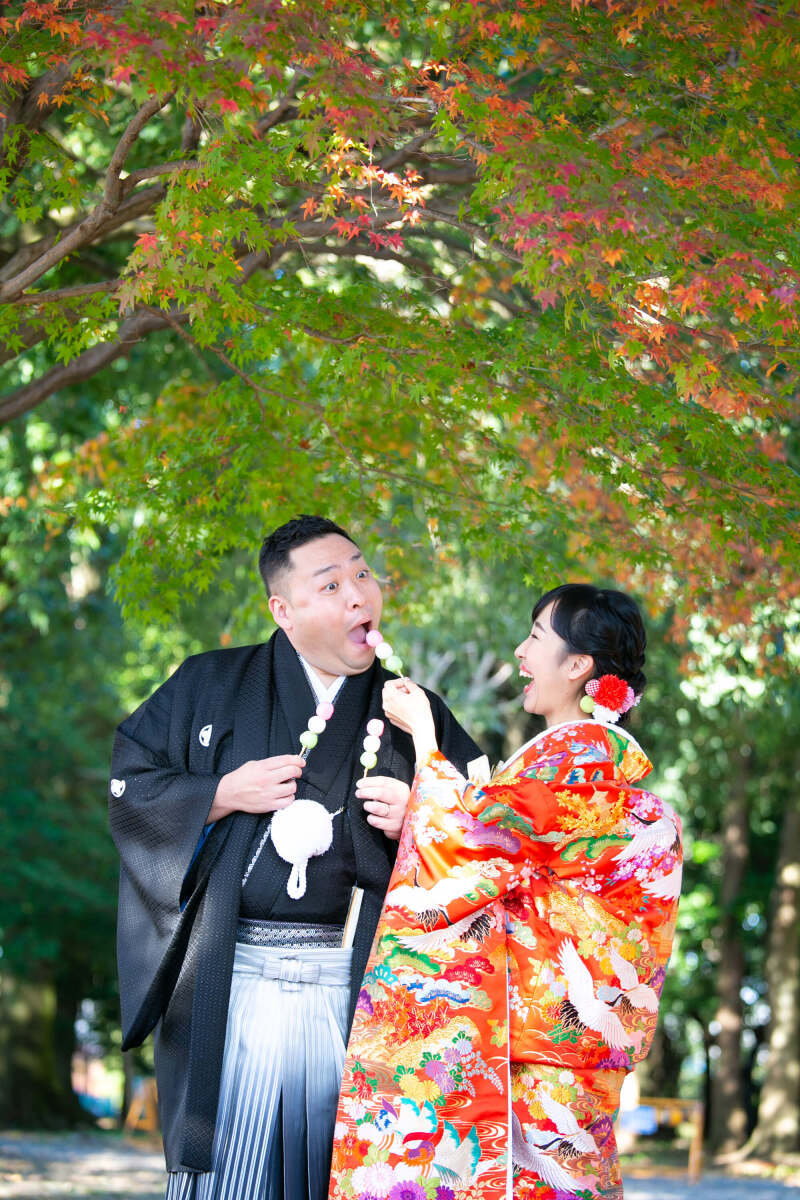 お団子も撮影では、とってもかわいいショットに?