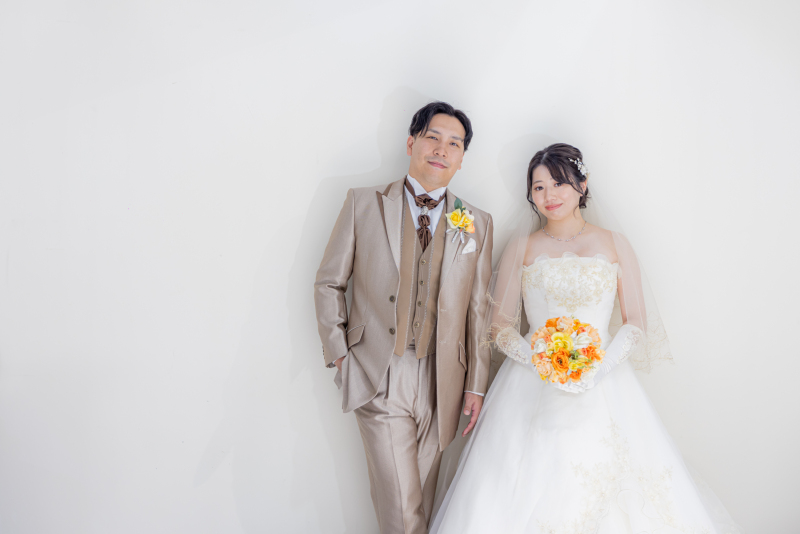 洋装にお色直し!お二人の可愛い笑顔にキュン。