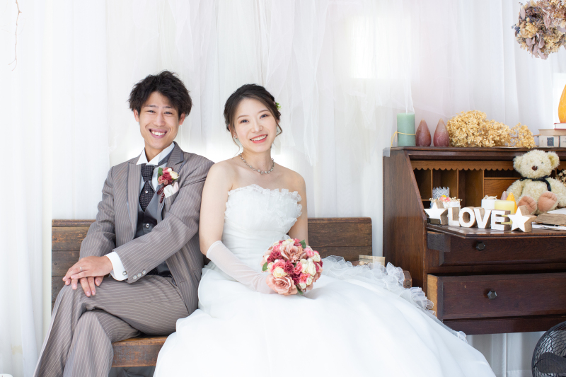 仲良く座りショット