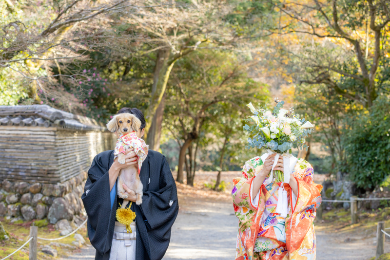 【趣のあるお寺撮影】大きな渡り橋が素敵な和装ロケーション撮影プラン\どの衣装も選んでも追加料金なし!/