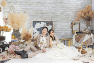 愛犬や、愛猫と一緒に思い出の洋装スタジオガーデンフォト