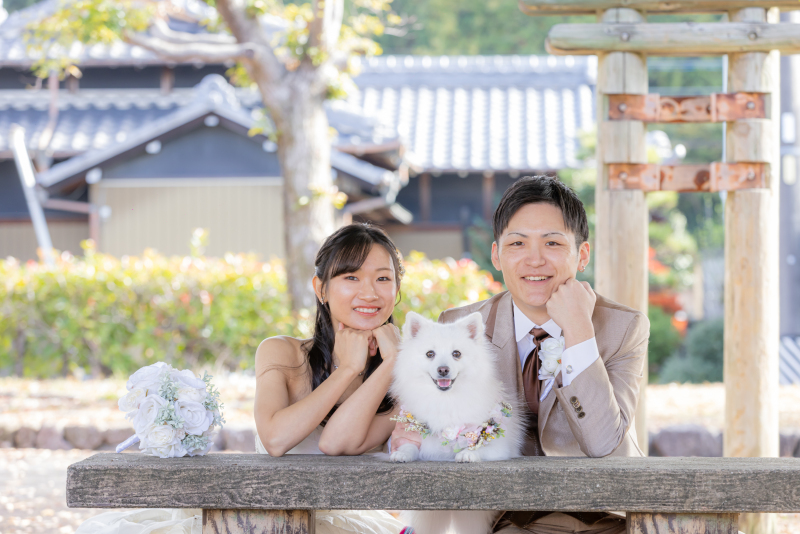 【ペット一緒に！】洋装スタジオ＋ガーデンプラン