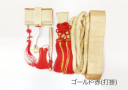 和装アレンジ【５点セット】ゴールド・赤
