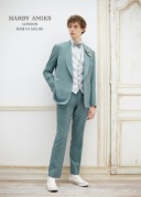 【HARDY AMIES】 ピーコックブルー