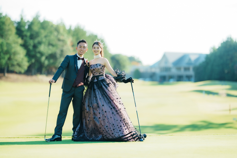 お二人で並んで。