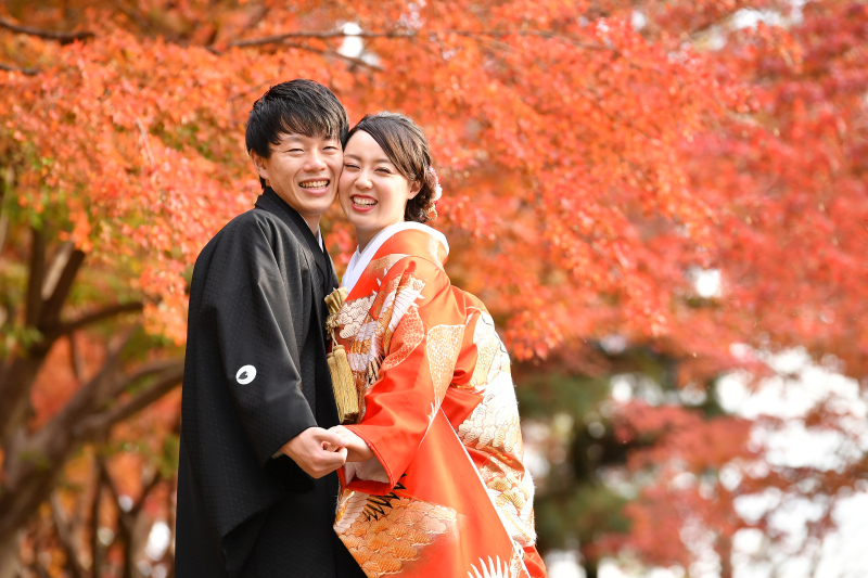 弾ける紅葉と笑顔♪