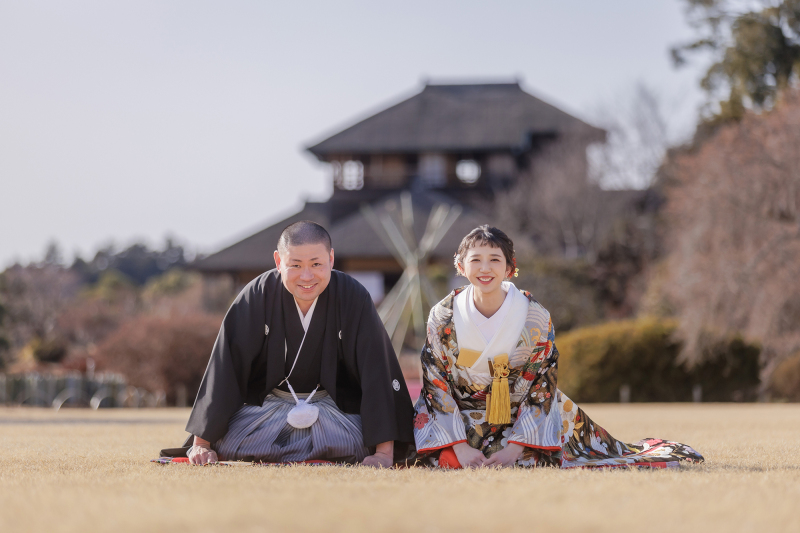 偕楽園の四季を感じる和装と、白が基調のチャペルドレス。ふたつを叶える♡