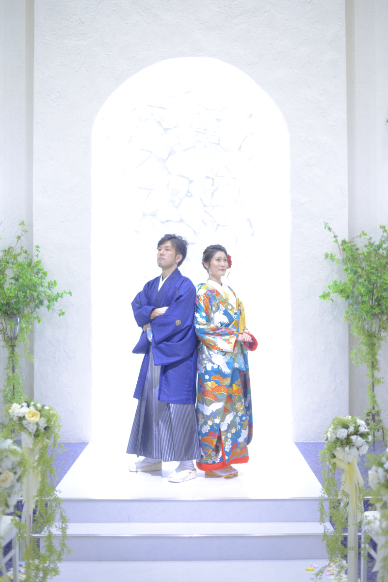 和装でチャペル