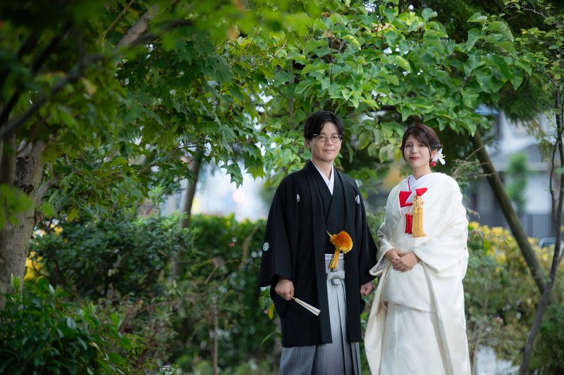 撮影スタート！緑のなかで