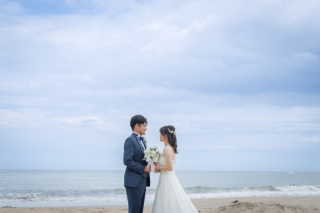 広がる海と空！久慈浜海岸ウェディングフォト