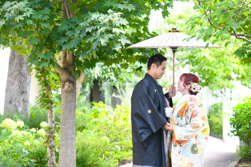 新緑の中で愛おしく