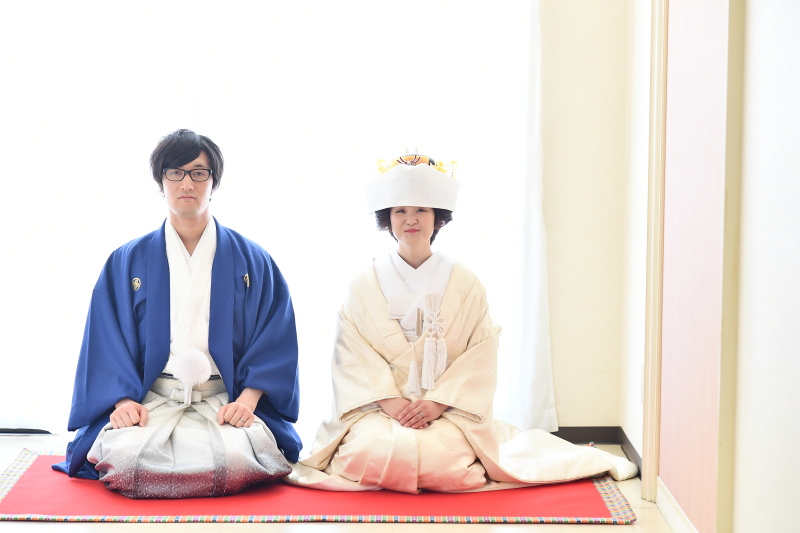 白無垢へお色直し。