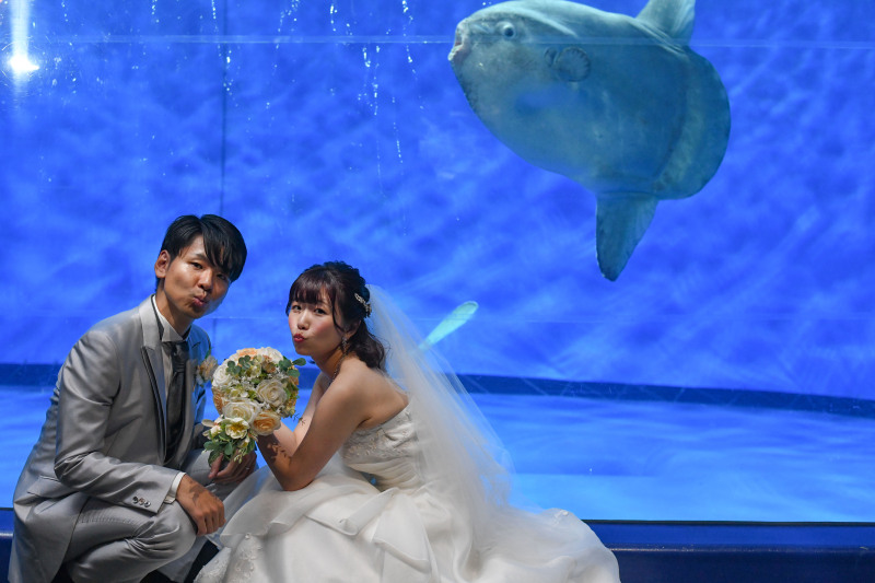 マンボウポーズで可愛く♡