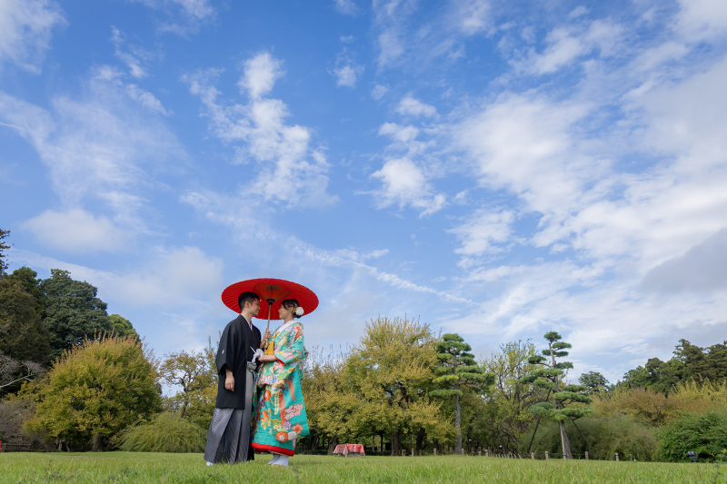 和装ロケを締めくくる青空！