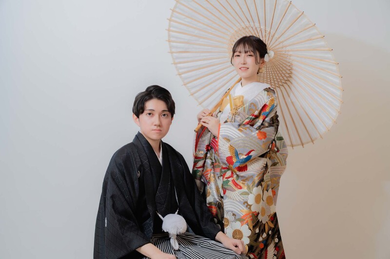 艶やかな色打掛 